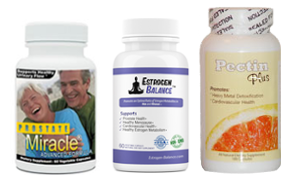 save money when you buy Prostate Miracle, Estrogen Balance and Pectin Plus together